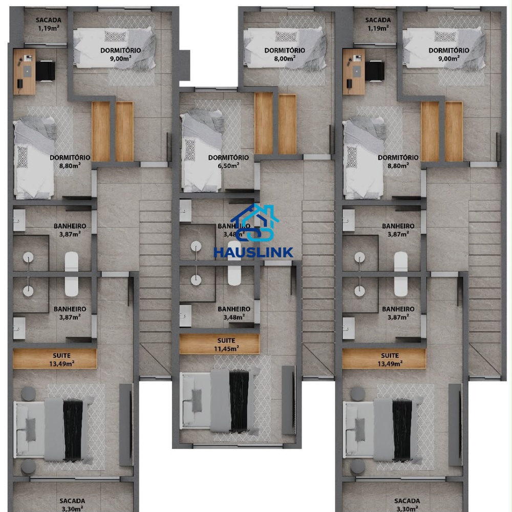 Sobrado Novo com 3 Dormitórios, Suíte e Lavabo – Jaraguá do Sul - foto 2